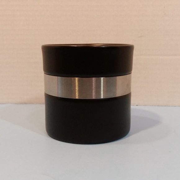 Rare Starbucks Est 1971 Black Stainless Steel Cup - Picture 2 of 5